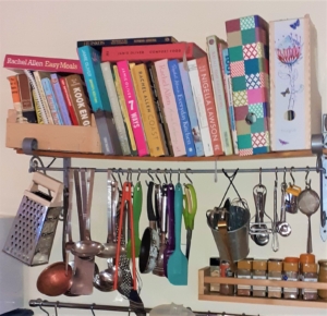 shelf for cookbooks before
