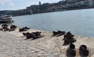 Monument of shoes along the Danube